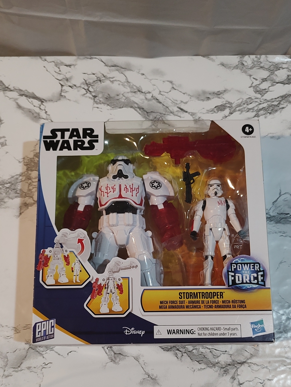 Star Wars Power of the Force Stormtrooper Action Figure - White and Red